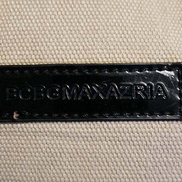 Black leather and canvas bag - Picture 4 of 6